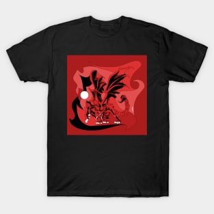 manticore manticora ecopop lion winged beast art T-Shirt